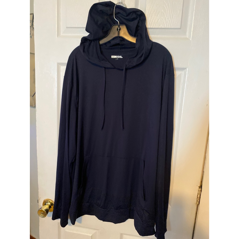 32 Degrees Cool Mens Navy Blue ActivewearHoodie Lightweight Stretch 2XL T2515632